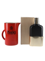 Haig Carlton Ware Water Jug and Hip Flask & Poker Dice  14cm Tall & 17cm x 9cm