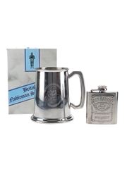 British Nobleman Pewterware Tankard & Jack Daniel's Hip Flasks