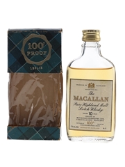 Macallan 10 Year Old 100 Proof Bottled 1970s-1980s - Gordon & MacPhail 4cl / 57%