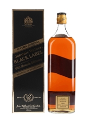 Johnnie Walker  Black Label 12 Year Old Bottled 1980s - Duty Free 125cl / 43%