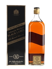 Johnnie Walker  Black Label 12 Year Old Bottled 1980s - Duty Free 125cl / 43%