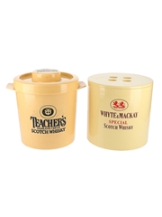 Whyte & Mackay & Teacher's Ice Buckets  18cm x 17cm & 20cm x 17cm