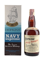 Hopkins' Navy Supreme 12 Year Old Bottled 1970s - Essevi 75cl / 43%