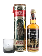 100 Pipers With Glass Bottled 1960s-1970s - NPT 75cl / 43%