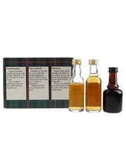 Morrison's Malt Whisky Miniature Collection Bottled 1980s - Glen Garioch, Bowmore & Auchentoshan 3 x 5cl