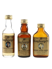 King George IV Bottled 1960s-1980s 3 x 4.7-5cl / 40%