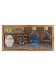 Marks & Spencer  Whisky Selection Island Peated, Inverey, Speyside Scotch Whisky & Kenmore Special Reserve 4 x 5cl / 40%
