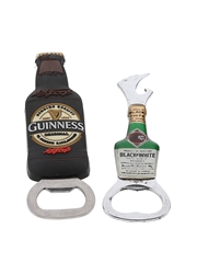 Black & White & Guinness Bottle Openers