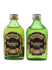 Glenfiddich 8 Year Old Pure Malt Bottled 1970s 2 x 4.7cl / 40%