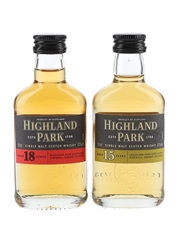 Highland Park 15 & 18 Year Old  2 x 5cl