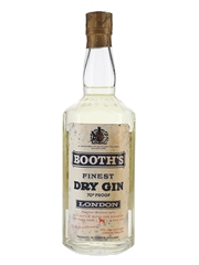 Booth's Finest Dry Gin Bottled 1960s 75cl / 40%