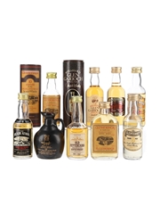 Assorted Highland Single Malt Scotch Whisky Bottled 1970s-1980s 9 x 5cl