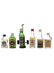 Assorted Speyside Single Malt Scotch Whisky Bottled 1970s-1980s 6 x 5cl
