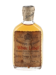 Dewar's White Label Spring Cap Bottled 1950s 5cl