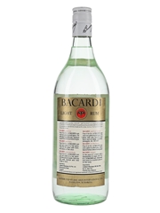 Bacardi Carta Blanca Bottled 1980s 100cl / 44%
