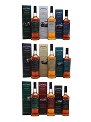 Bowmore 10, 15 & 18 Year Old Aston Martin 9 x 70cl-100cl