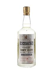 Booth's Finest Dry Gin Bottled 1960s 75.7cl / 40%