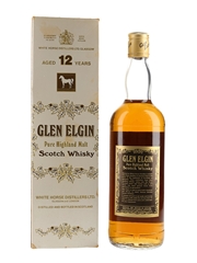 Glen Elgin 12 Year Old Bottled 1980s - White Horse Distillers 75cl / 43%