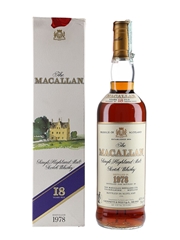 Macallan 1978 18 Year Old Bottled 1996 - Giovinetti 70cl / 43%