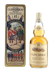 Glen Moray 12 Year Old Bottled 1980s - Scotland's Historic Highland Regiments 75cl / 40%