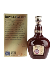 Royal Salute 21 Year Old Bottled 2010 - The Emerald Ceramic Flagon 70cl / 40%