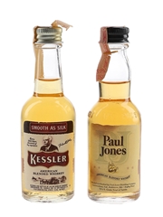 Kessler & Paul Jones Bottled 1970s & 1980s 2 x 4.7cl-5cl