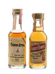 Cabin Still 6 Year Old & Early Times Bottled 1980s 2 x 4.7cl-5cl