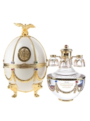 Faberge Art's Applied Craft Imperial Vodka White Faberge Egg 70cl / 40%