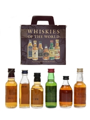 Whiskies Of The World Miniatures Includes Wild Turkey, Bushmills, Aberlour 6 x 5cl