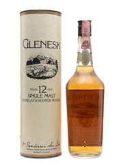 Glenesk 12 Year Old Bottled 1980s - Silver 75cl / 40%