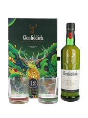 Glenfiddich 12 Year Old Our Original Twelve Chinese New Year 2022 Glass Set 70cl / 40%