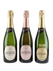 Jacquart Mosaique Non Vintage Champagne Including Rose & Signature 3 x 75cl / 12.5%