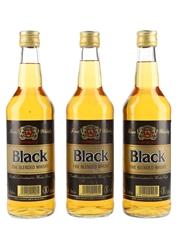 Black Fine Blended Whisky  3 x 70cl / 40%
