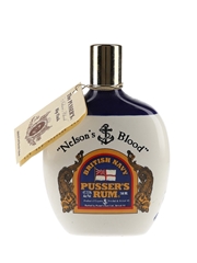 Pusser's Navy Rum Ceramic Hip Flask Bottled 1990s 20cl / 54.5%