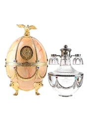 Faberge Art's Applied Craft Imperial Vodka Onyx Faberge Egg 70cl / 40%