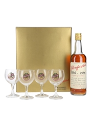 Glenfarclas 150th Anniversary Bottled 1986 - Glasses Gift Set 75cl / 43%