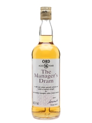 Ord 16 Year Old Bottled 1991 - The Manager's Dram 70cl / 66.2%