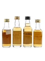 Assorted Single Malt Scotch Whisky Bottled 1980s-1990s 4 x 5cl
