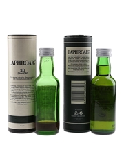 Laphroaig 10 Year Old Original Cask Strength& 10 Year Old Bottled 1990s-2000s 2 x 5cl
