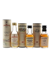 Edradour 10 Year Old Bottled 1990s-2000s 3 x 5cl / 40%