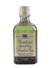 Gordon's Gin Spring Cap Bottled 1950s 5cl / 40%