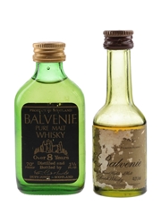 Balvenie Pure Malt Over 8 Years & Founder's Reserve Bottled 1970s-1980s 2 x 3cl-4.7cl / 40%