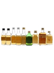 Assorted Blended Scotch Whisky Bottled 1960s-1980s 9 x 5cl