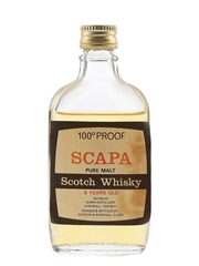 Scapa 8 Year Old 100 Proof Bottled 1970s - Gordon & MacPhail 5cl / 57%