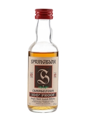 Springbank 12 Year Old 100 Proof Bottled 1990s 5cl / 57%