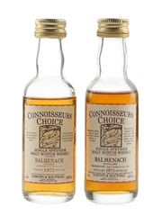 Balmenach 1971 & 1973 Connoisseurs Choice Bottled 1980s-1990s - Gordon & MacPhail 2 x 5cl / 40%