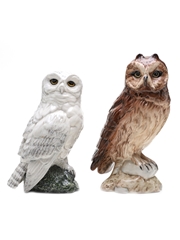 Beneagles Ceramic Owls Snowy Owl & Short-Eared Owl 2 x 20cl / 40%