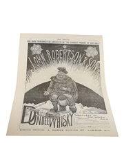 Robertson's Dundee Whisky Advertising Print