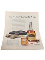 G&W Five Star Advertising Print 1942 26cm x 36cm