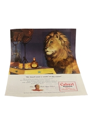 Calvert Reserve Whisky Advertisement 1948 Advertising Print 36cm x 26cm